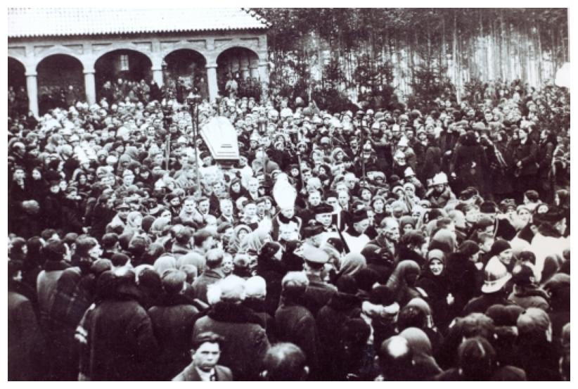 Pogrzeb ks. Walencika 30 I 1939 r. z udziaem biskupa W. Gorala.